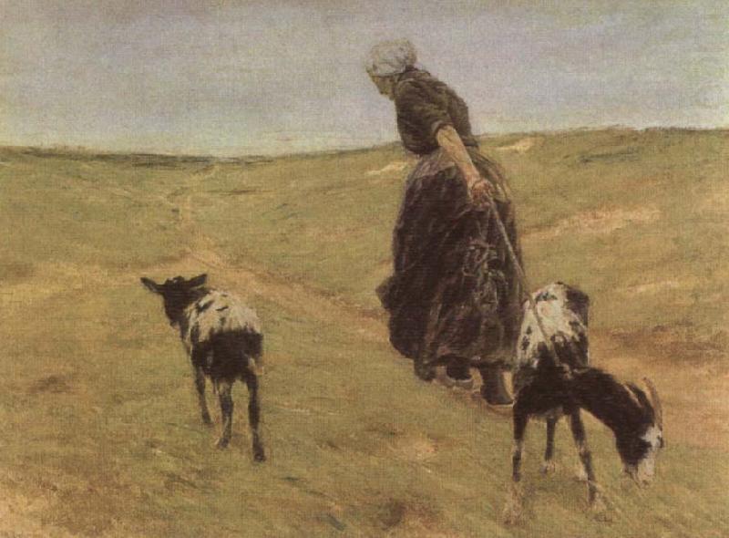 Woman with Goats, Max Liebermann